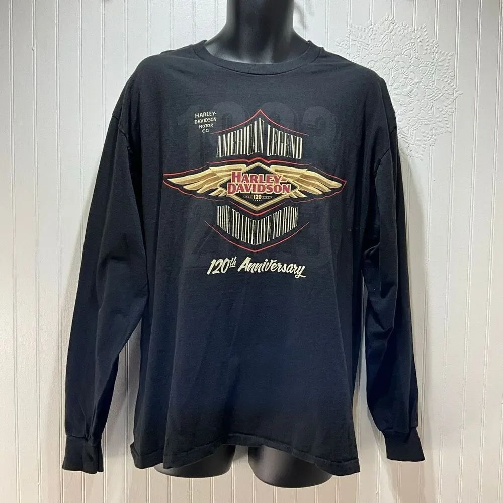 HARLEY-DAVIDSON Long Sleeve T-Shirt Daytona Beach, FL Large